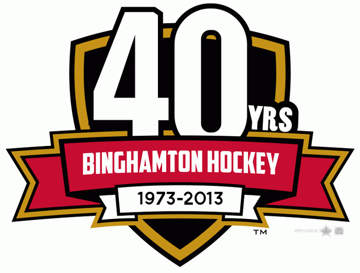 Binghamton Senators 2012 13-Pres Anniversary Logo iron on transfers for T-shirts